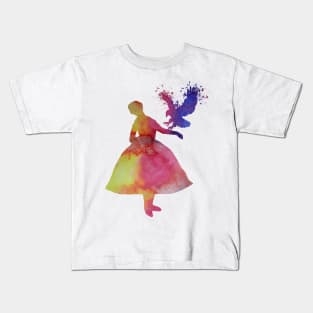 Girl with an eagle Kids T-Shirt